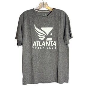 Mizuno Mens Atlanta Track Club Inspire Tee Heather Charcoal S
